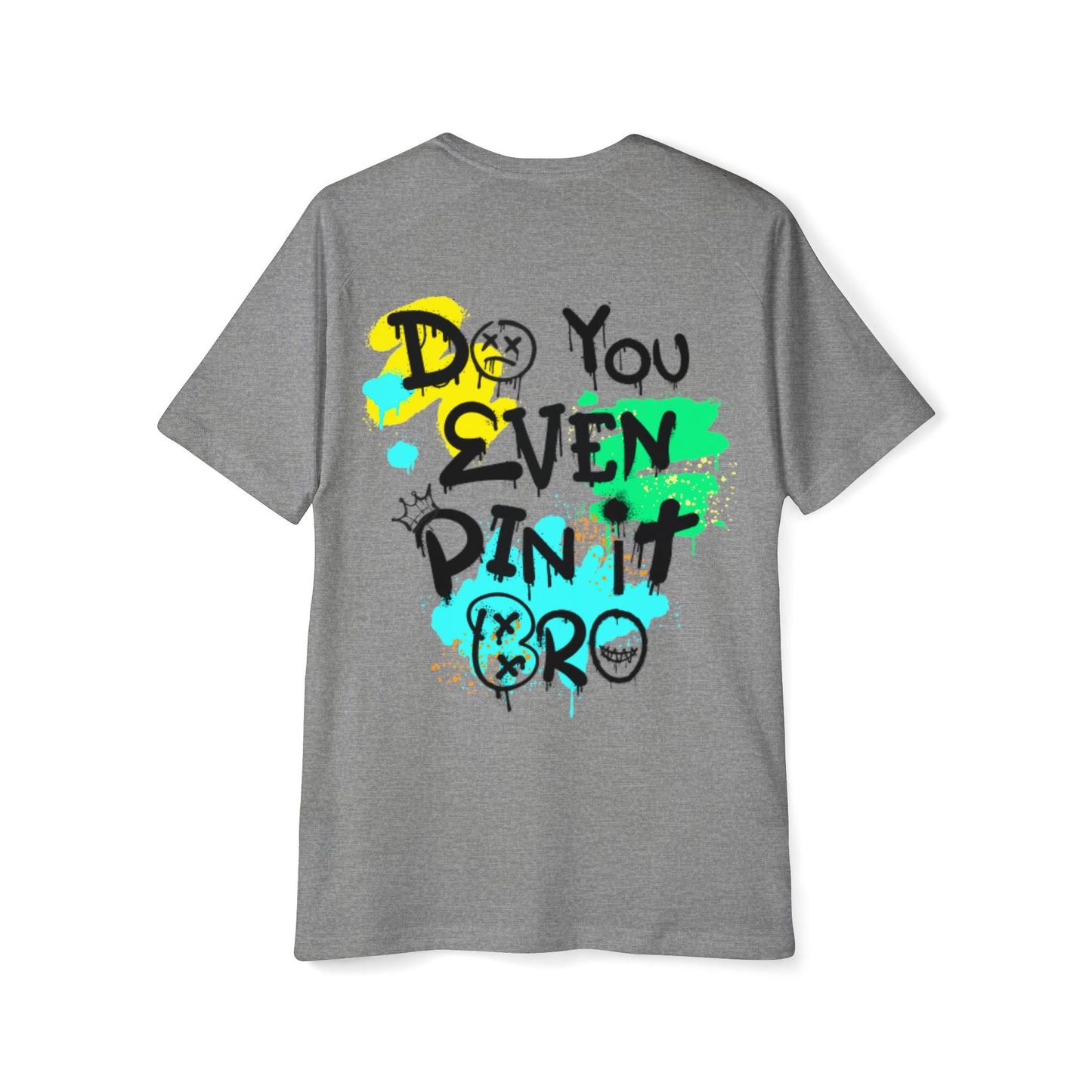 Do You Even Pin It, Bro? | Men’s Moto Raglan Shirt – Bold Grunge Panda Graphic Tee
