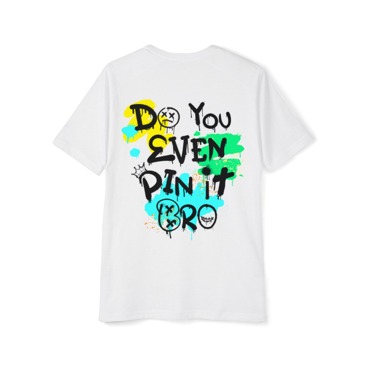 Do You Even Pin It, Bro? | Men’s Moto Raglan Shirt – Bold Grunge Panda Graphic Tee