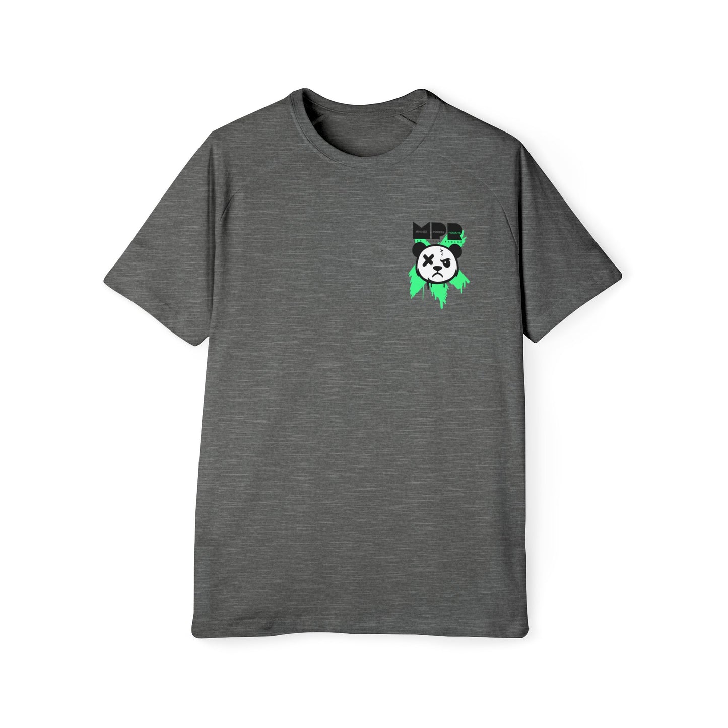Do You Even Pin It, Bro? | Men’s Moto Raglan Shirt – Bold Grunge Panda Graphic Tee