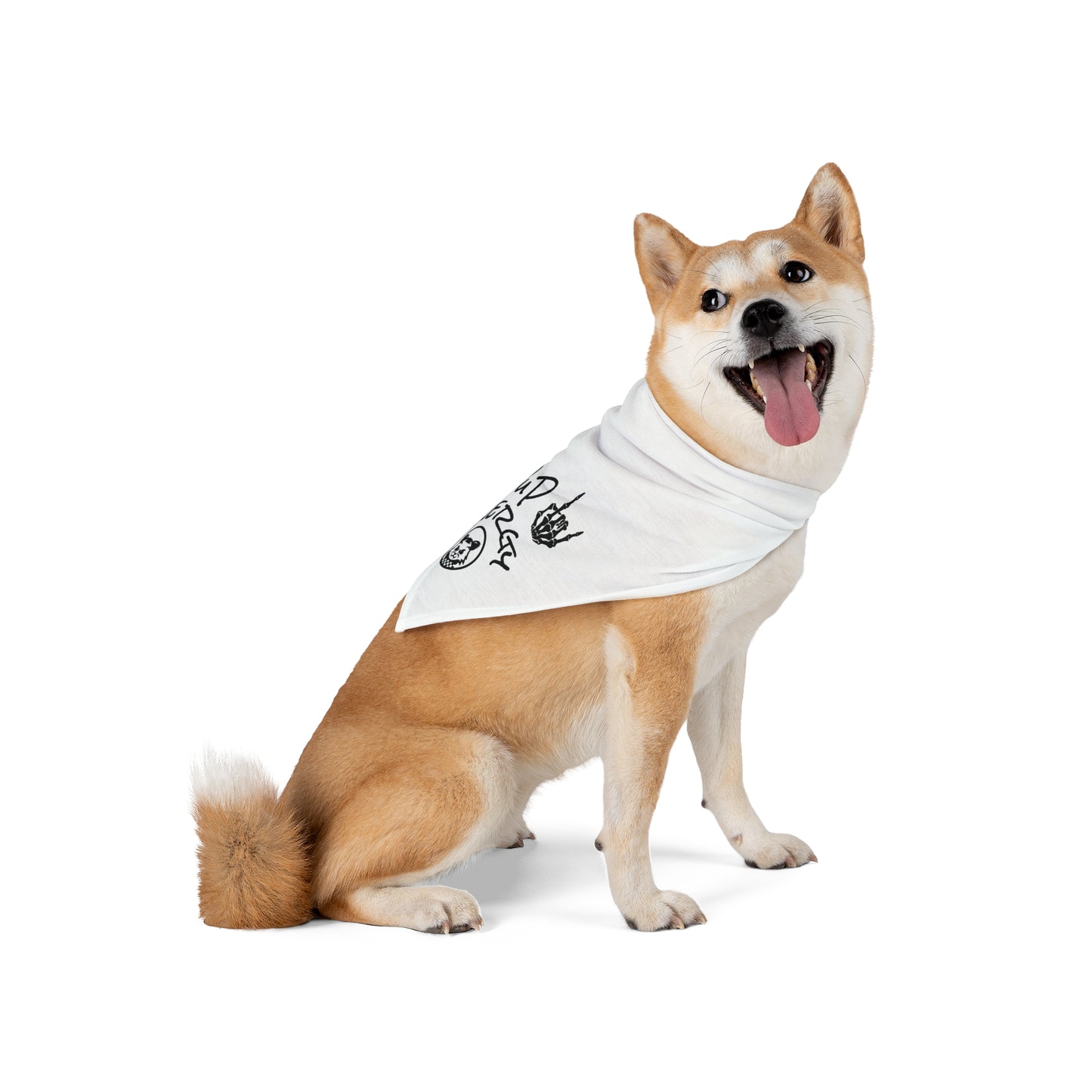 Mad Pup Energy | Pet Bandana - White