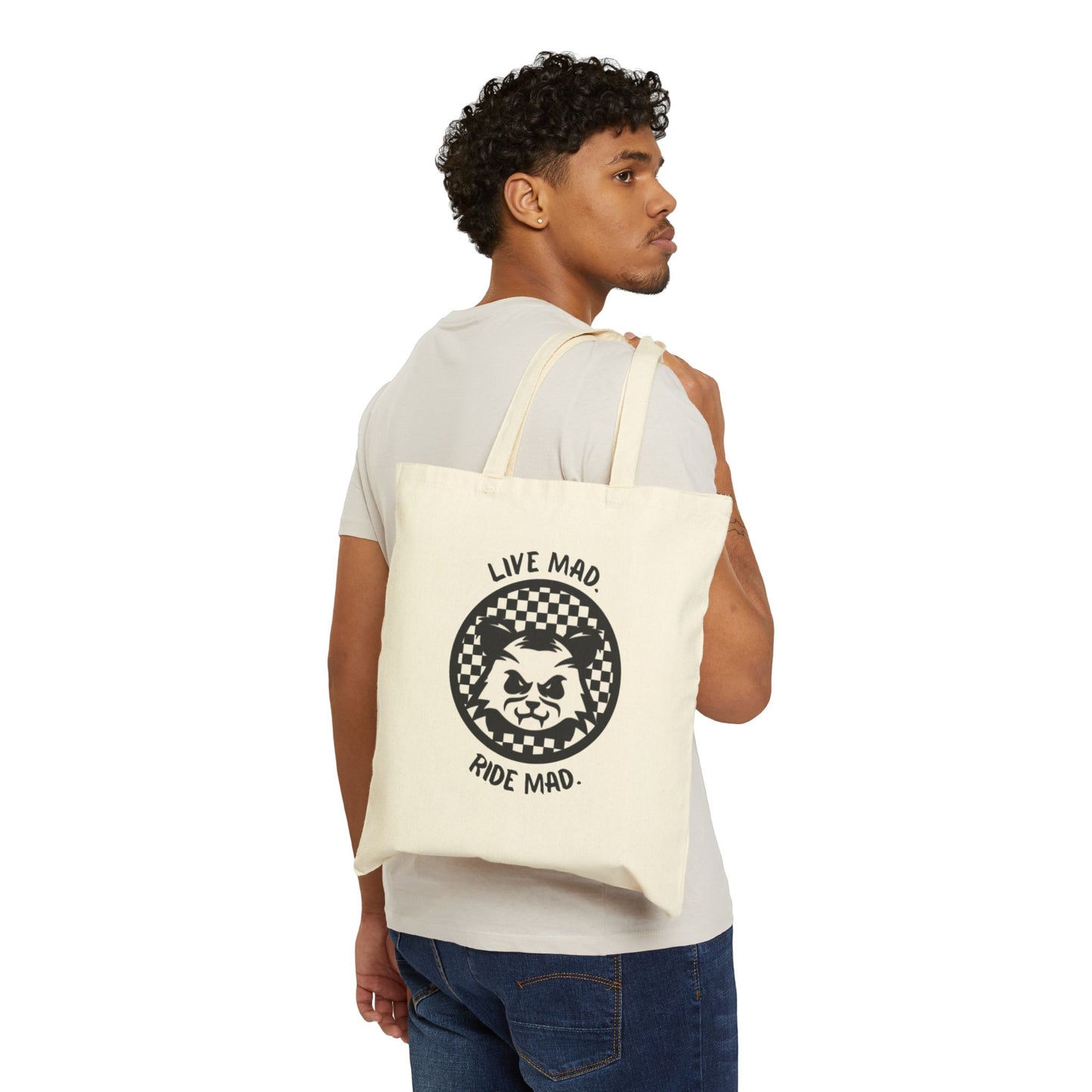 Live Mad. Ride Mad. | Canvas Tote Bag