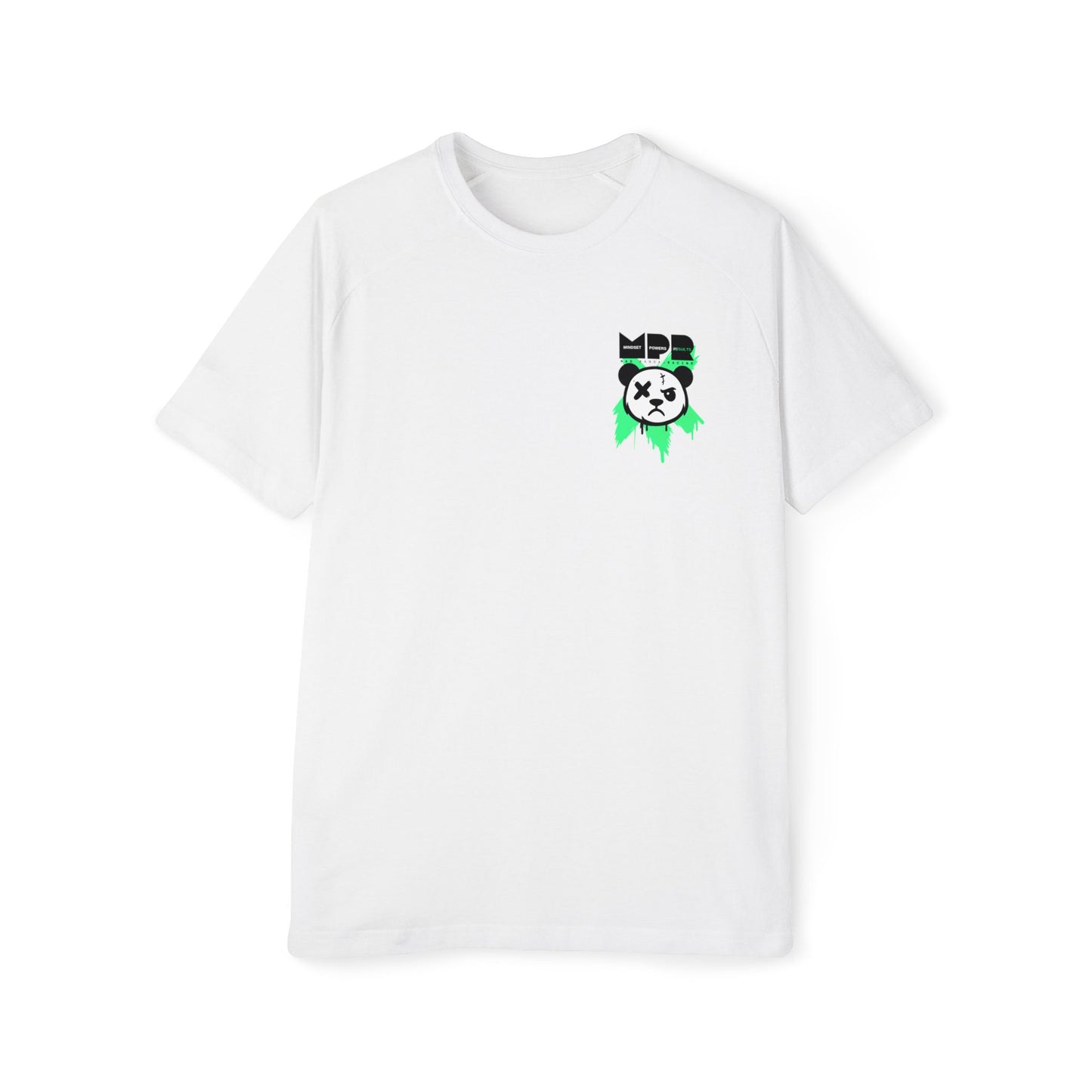 Do You Even Pin It, Bro? | Men’s Moto Raglan Shirt – Bold Grunge Panda Graphic Tee