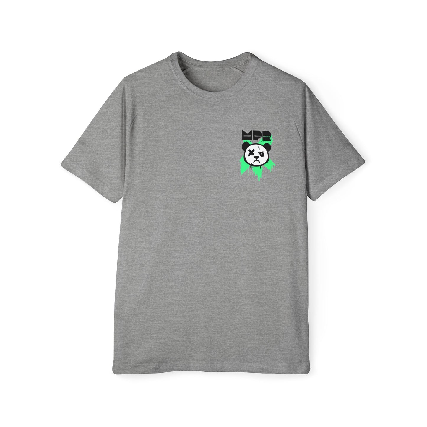 Do You Even Pin It, Bro? | Men’s Moto Raglan Shirt – Bold Grunge Panda Graphic Tee