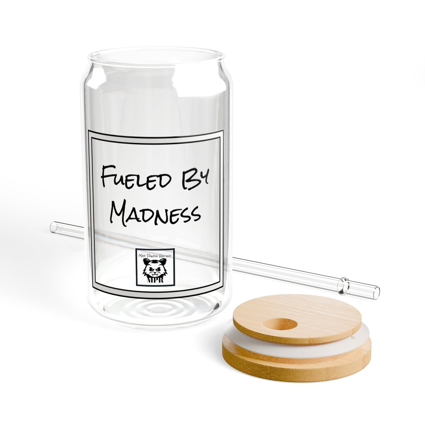 Fueled By Madness | Sipper Glass, 16oz