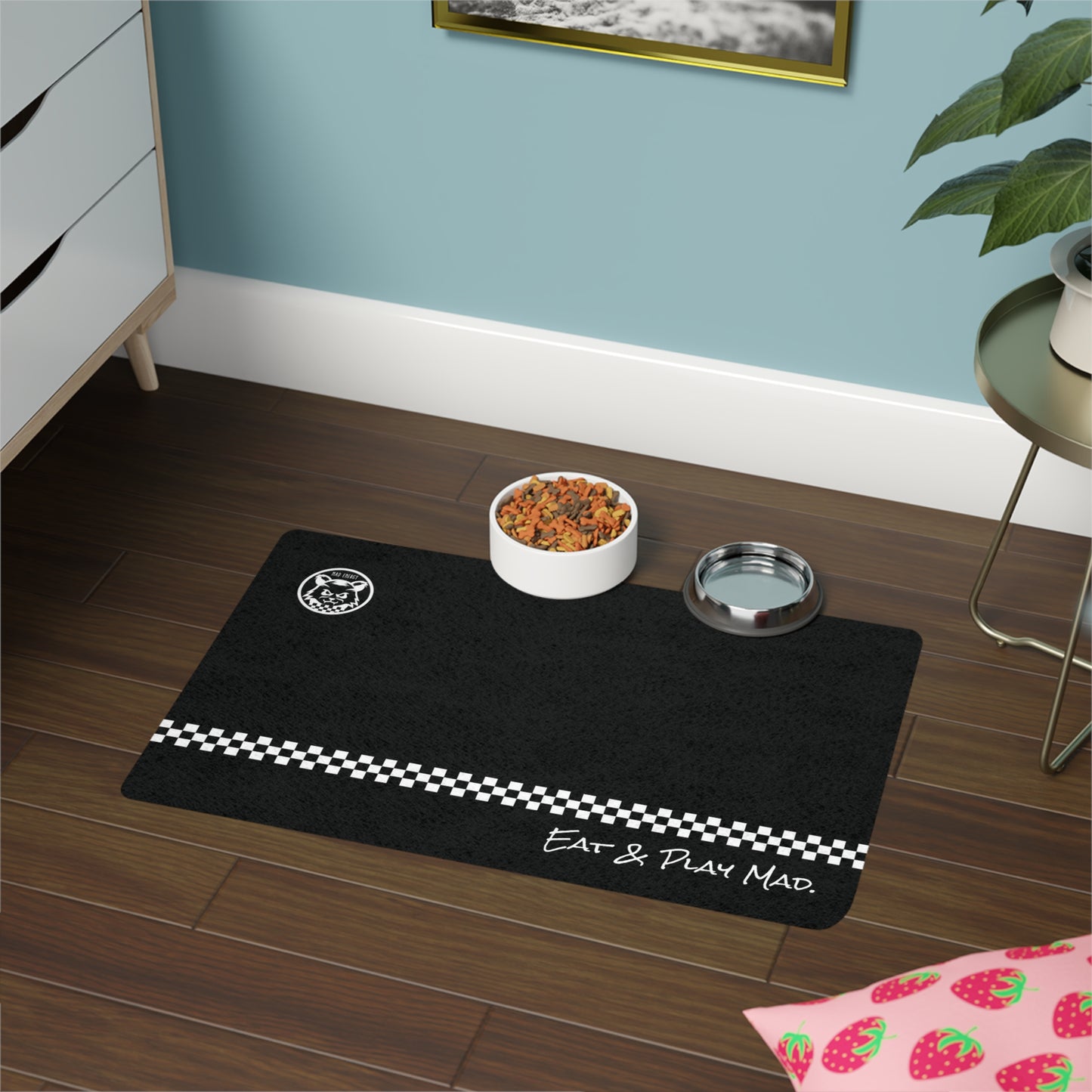 Eat and Play Mad | Pet Food Mat (12x18)