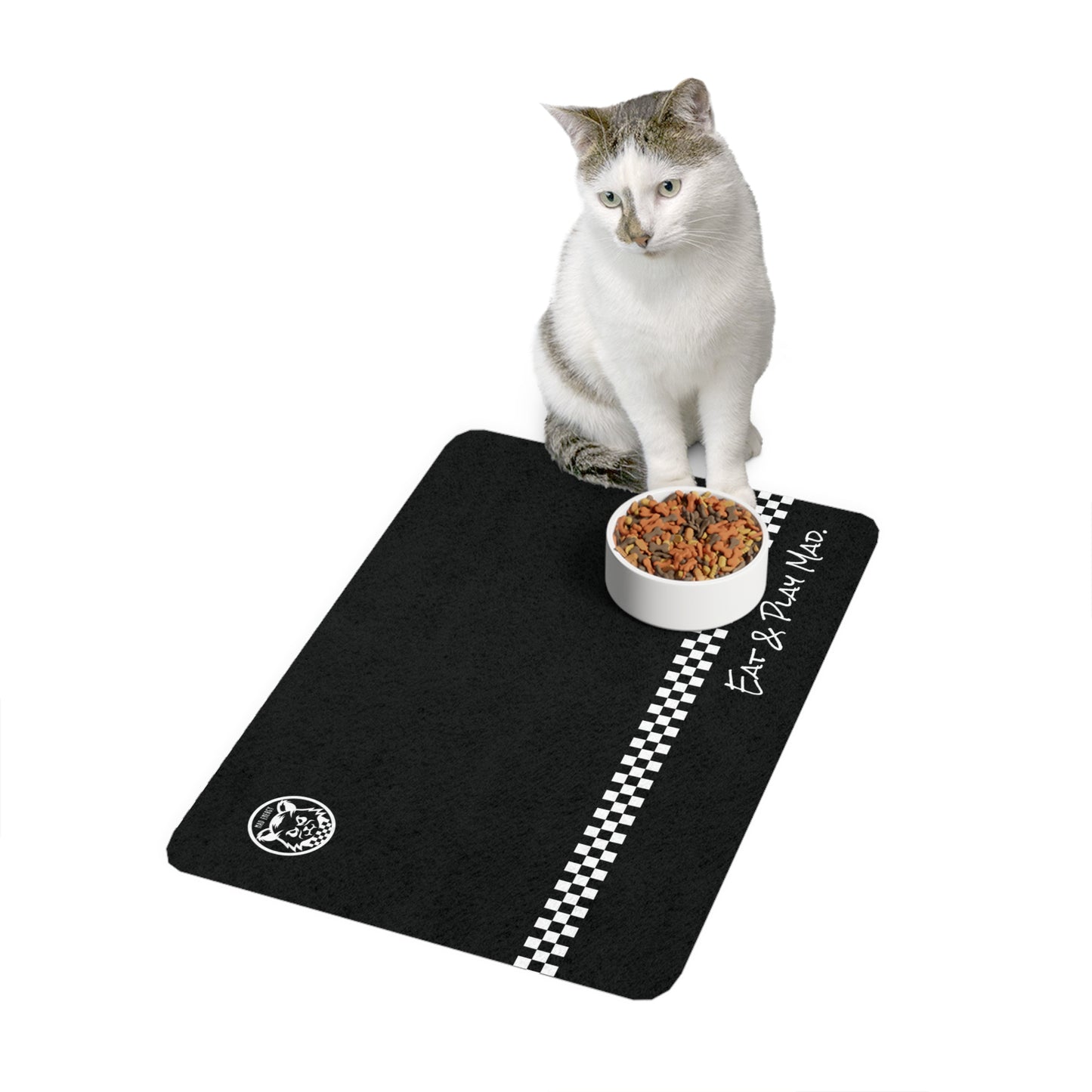 Eat and Play Mad | Pet Food Mat (12x18)