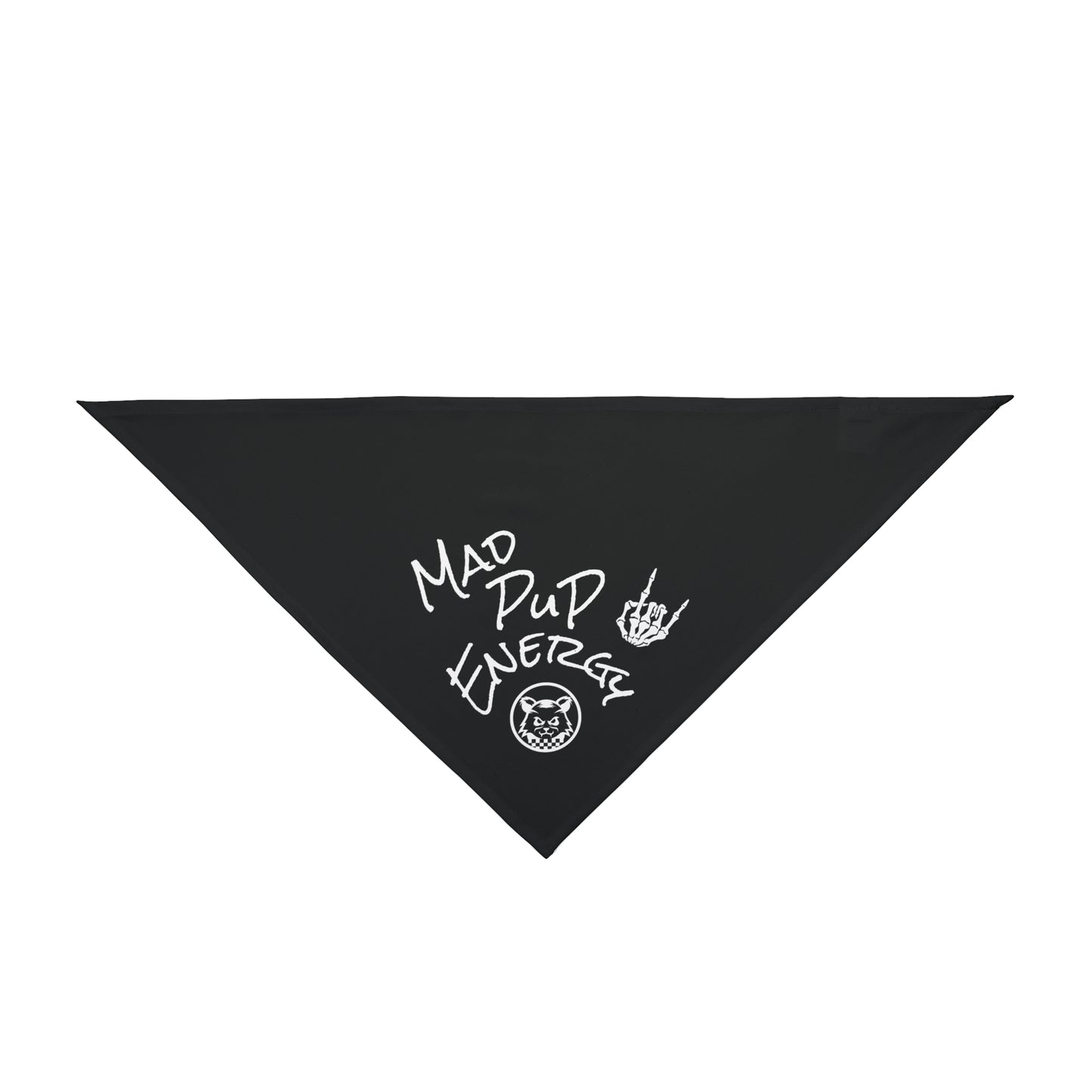 Mad Pup Energy | Pet Bandana - Black