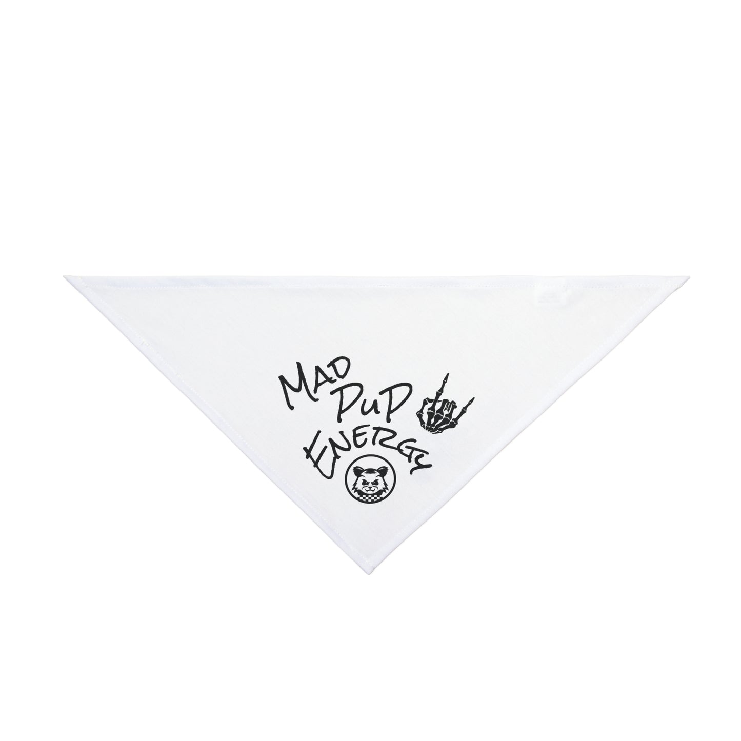 Mad Pup Energy | Pet Bandana - White