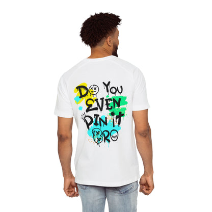 Do You Even Pin It, Bro? | Men’s Moto Raglan Shirt – Bold Grunge Panda Graphic Tee