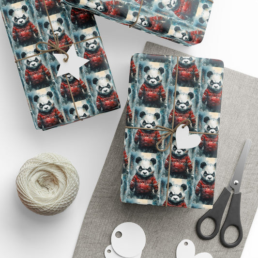 Mad Panda Holiday Wrapping Paper