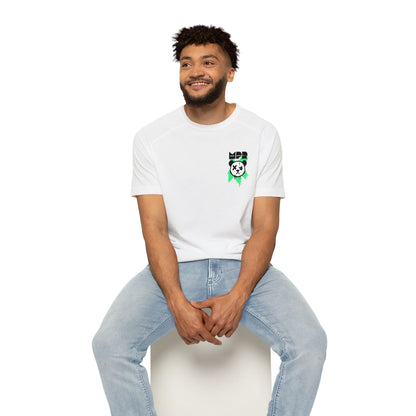 Do You Even Pin It, Bro? | Men’s Moto Raglan Shirt – Bold Grunge Panda Graphic Tee
