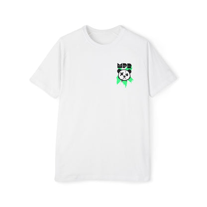 Do You Even Pin It, Bro? | Men’s Moto Raglan Shirt – Bold Grunge Panda Graphic Tee