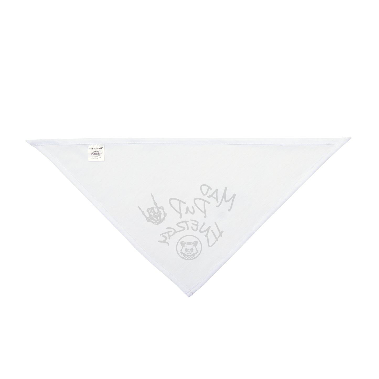 Mad Pup Energy | Pet Bandana - White