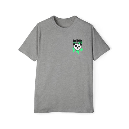 Do You Even Pin It, Bro? | Men’s Moto Raglan Shirt – Bold Grunge Panda Graphic Tee
